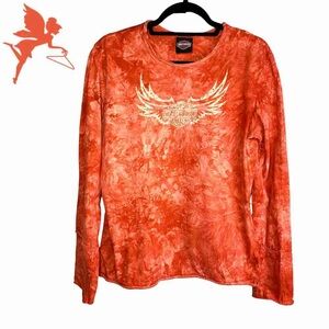 Vibrant Orange Long Sleeve Tee
